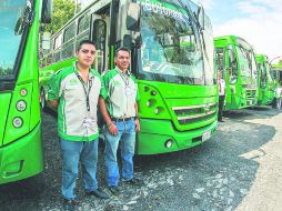 De estreno. Ayer iniciaron operaciones 50 nuevas unidades del transporte público en la Zona Metropolitana de Guadalajara.  /