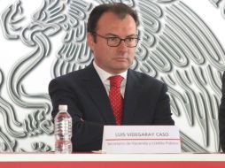 Luis Videgaray durante la presentación del programa en Querétaro. NTX /