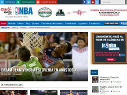 Con el lanzamiento de la página, la NBA contará con 18 portales internacionales en la web. ESPECIAL /