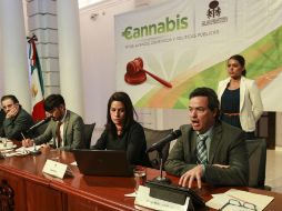 En la imagen (de derecha a izquierda) Diego Petersen, Lisa Sánchez, Mario Silva y Jesús Ortega.  /