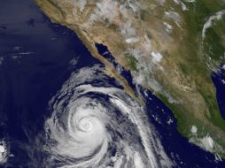 Imagen satelital de la tormenta 'Marie' cerca de las costas mexicanas. AFP /