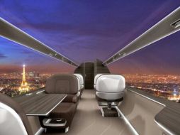 Esta nueva tecnología brindará al pasajero la sensación de encontrarse en un avión 'transparente'.Tomada de @TechniconDesign. ESPECIAL /