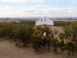 La empresa ha realizado vuelos de prueba para entregar productos comprados en línea en Australia. AFP-GOOGLE  /