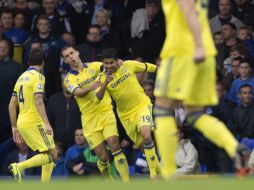 Dos de los tantos para el Chelsea los anota el delantero hispano-brasileño Diego Costa. AP /