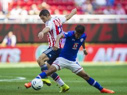 Acción del partido celebrado en el estadio Omnilife.  /
