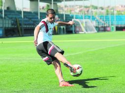 Hernández entrenó en la ciudad deportiva del Real Madrid. Trabajó en solitario, toda vez que el equipo está en pausa por la fecha FIFA. ESPECIAL /