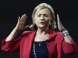 La ex secretaria de Estado de EU en su participación en el foro México Siglo XXI en el Auditorio Nacional. AFP /