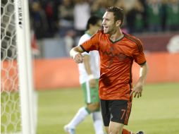 Miguel Layún, autor del único gol de México en los últimos partidos. NTX O. Vega  /