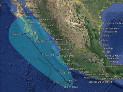 Trayectoria de la tormenta tropical 'Odile' hasta el 15 de septiembre. TWITTER  @conagua_clima  /