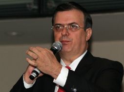 Marcelo Ebrad propuso un debate sobre la Línea 12 del Metro a Miguel Ángel Mancera. NTX C. Baez  /