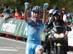 Aru se impuso en el Monte Castrove, en la región de Galicia. EFE Javier Lizón  /