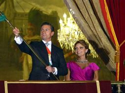 Rivera acompañó al presidente Enrique Peña Nieto en Palacio Nacional. EFE  /