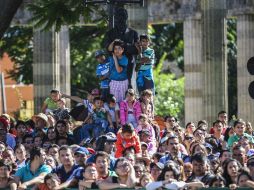 Los niños, de los más entusiasmados por el desfile cívico militar del 16 de Septiembre. EL INFORMADOR F. Atilano  /