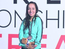 Haideé Viviana Aceves fue medallista de bronce en el Campeonato Mundial de Natación IPC Montreal 2013. ESPECIAL /