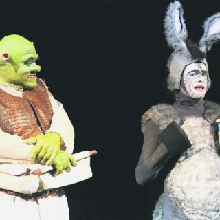 Shrek y el Burro se presentan en el Diana