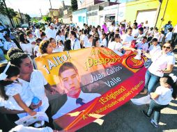 Habitantes de Zapotiltic tomaron las calles para exigir que las autoridades localicen a dos menores. EL INFORMADOR J. Mendoza  /