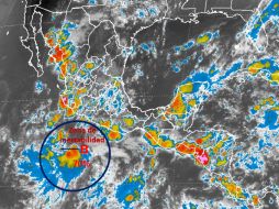 El fenómeno está ubicado a 330 kilómetros al sur-suroeste de Acapulco. TWITTER / @conagua_clima