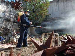 Refuerzan actividades de fumigación de viviendas próximas al territorio guatemalteco. EL INFORMADOR / ARCHIVO