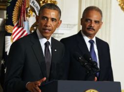 Holder es el primer procurador afroestadounidense en la historia del país. AFP / M. Wilson
