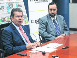 OPORTUNIDAD PARA TODOS. José Palacios Jiménez, titular de la Sedeco y, Benjamín Huerta, director general de Investigación y Desarrollo. EL INFORMADOR /  A. Hernández