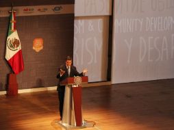 Enrique Peña Nieto, durante la conmemoración del Día Mundial de Turismo, en el Teatro Degollado. EL INFORMADOR / A. Hernández
