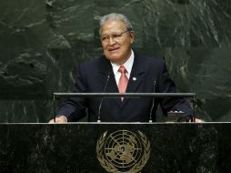 Salvador Sánchez Cerén, presidente de El Salvador, propone que se le dé la misma categoría que los otros problemas mundiales. EFE / J. Lane