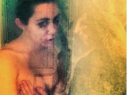 La cantante explica que la imagen publicada en Instagram imita el estilo de la cantante Sky Ferreira en su disco 'Night Time, My Time'. INSTAGRAM / @mileycyrus