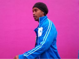 Ronaldinho a su llegada al hotel de concentración del Querétaro. EL INFORMADOR / A. Rodríguez