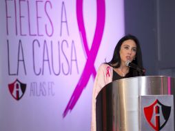 María Laura Medina, esposa del líder de Grupo Salinas estuvo presente en el evento. MEXSPORT / A. Macías