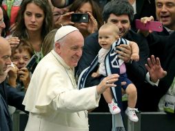 El Pontífice pronunció un discurso de bienvenida para recibir al Comité Paralímpico Italiano y atletas. EFE / A. Di Meo