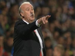 España rompe la racha de 28 partidos de clasificación sin perder, al frente de Vicente del Bosque. AFP / S. Kubani.