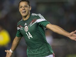 Javier Hernández, del Real Madrid, anotó el primer gol del juego. MEXSPORT / O. Aguilar