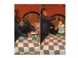 No se tiene información si el arma que utiliza el hombre en la fotografía es real o de juguete. ESPECIAL /