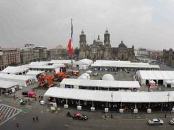 La XIV edición de la Feria se lleva a cabo en el Zócalo capitalino, en donde se busca que las letras simbolicen la paz en el país. NTX / F. García