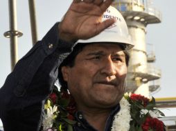 El presidente Evo Morales durante la inauguración de la planta separadora de líquidos Gran Chaco al sur del país hace dos días. AFP / ARCHIVO