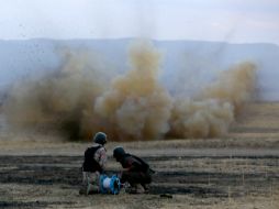 El ataque es parte de operaciones francesas en apoyo de la coalición a la ofensiva de las fuerzas armadas de Iraq. AFP / S. Hamed