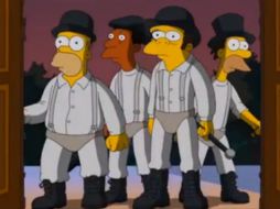 Homero, Carl, Moe y Lenny interpretan a los personajes principales de 'La amarilla mecánica'. ESPECIAL / Vulture