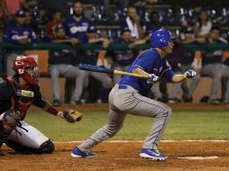 Leo Heras conectó un par de cuadrangulares en el partido ante Mayos. FACEBOOK / CharrosBeisbolOficial