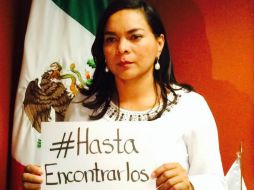 Mojica aclara que apoyara el gobierno interino de Rogelio Ortega. TWITTER / @Beatriz_Mojica