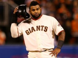 Sandoval ha tenido una postemporada espectacular con San Francisco. AFP / Elsa