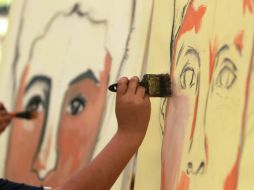 Los normalistas desaparecidos de Guerrero, objeto de denuncia y arte. EFE / J. Méndez