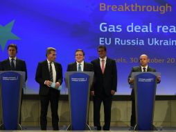 El acuerdo incluye la cobertura de la deuda de Ucrania con la compañía rusa Gazprom. AFP / E. Dunand