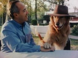 Calderón publicó una fotografía de él junto a su perro. TWITTER / @FelipeCalderon