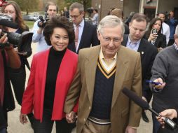 Mitch McConnell podría convertirse en el líder del Senado si su partido logra mayoría en el Senado. EFE / M. Lyons