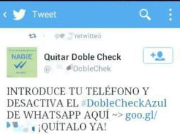 La captura de pantalla muestra una cuenta de Twitter que ofrece quitar la función a cambio de dar clic en un link. TWITTER / @policia