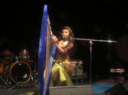 La también cantante comenzó a tocar el arpa por la necesidad de acompañarse musicalmente. NTX / I. Inclan