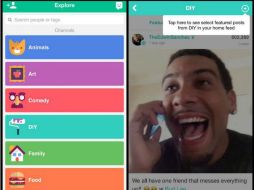 Los canales de Vine te permiten realizar búsquedas por categorías. ESPECIAL / vine.co