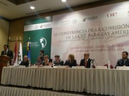 Héctor Padilla Gutiérrez, durante la inauguración 22 Conferencia de Sanidad Animal Para las Américas (OIE). EL INFORMADOR / V. Meléndez