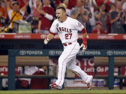 Considerado como el pelotero más completo, Trout tuvo 36 jonrones y 111 carreras impulsadas. AP / A . Gallardo