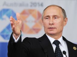 '¿Por qué amputan esas regiones con sus propias manos? ¿Para qué?', dice el líder ruso a la prensa durante la cumbre del G-20. EFE / M. Kliementyev